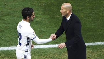 Zidane estaría decidido a vender a Isco al final de la temporada