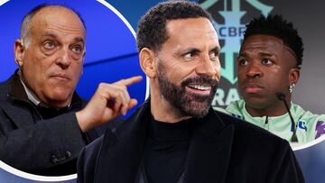 Rio Ferdinand sale en defensa de Vini y carga contra Tebas