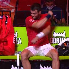 Martínez encaja un correctivo de Cilic, dos veces campeón