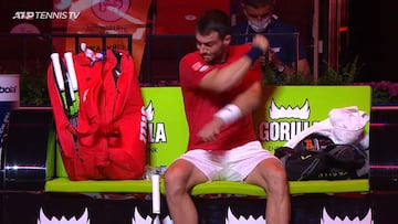 Mart赤nez encaja un correctivo de Cilic, dos veces campe車n