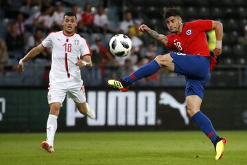 Las mejores imágenes del duelo entre Chile y Serbia en Austria