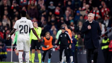 Ancelotti: “Queremos que se respete un poco más a Vinicius”