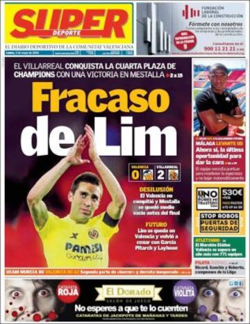 Portadas de la prensa mundial