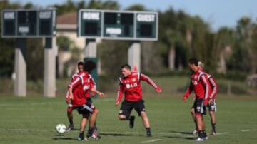 El equipo entrenó para la Florida Cup