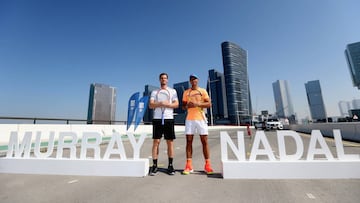 Murray y Nadal, en Abu Dhabi.