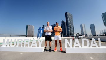 Murray y Nadal, en Abu Dhabi. 