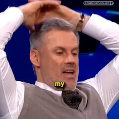 Es la desesperación en persona: el brutal enfado de Carragher con el 1-4 del PSV al Liverpool en Anfield