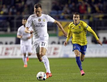 Cheryshev during Real Madrid's ill-fated Copa del Rey match at Cádiz.