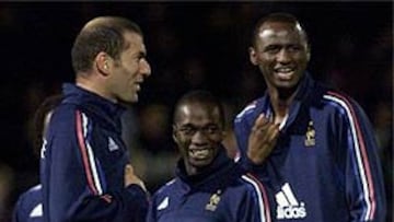 <b>PARA EL RECUERDO. </b>Zinedine Zidane con Patrick Vieira y Claude Makelele en un entrenamiento con la selección francesa.