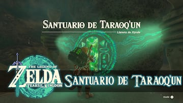 the legend of zelda tears of the kingdom nintendo switch guia santuario taraoq'un
