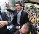 Sahin celebró ayer la Liga en Dortmund
