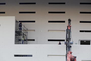 El Wanda Metropolitano sigue en obras