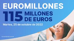 Euromillones: comprobar los resultados del sorteo de hoy, martes 25 de octubre