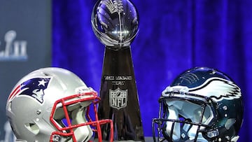 El trofeo Vince Lombardi del Super Bowl LII que disputarán Philadelphia Eagles y New England Patriots