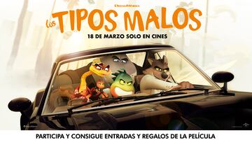 Gana un pack de 4 entradas de cine y merchandising de la película “Los Tipos Malos” ¡Participa!