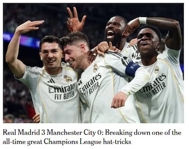 Un impacto mundial: “Este Madrid es real”