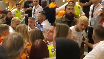 Icardi golpea a un aficionado del Galatasaray y ya es un revuelo mediático