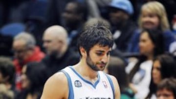 Ricky Rubio, durante un momento del encuentro.