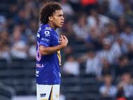Adalberto Carrasquilla of Pumas during the 13th round match between Monterrey and Pumas UNAM as part of the Liga BBVA MX, Torneo Apertura 2025 at BBVA Bancomer Stadium, on October 18, 2025 in Monterrey, Nuevo Leon, Mexico.