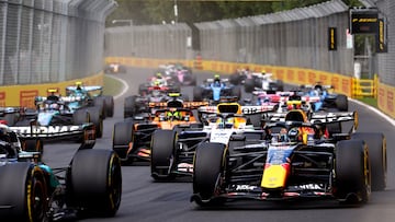La salida del GP de Australia.