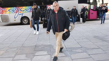 &Aacute;lvaro Cervera, a la llegada del C&aacute;diz a A Coru&ntilde;a.