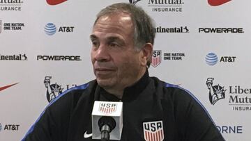 Bruce Arena habla tras la victoria sobre Panam&aacute;.