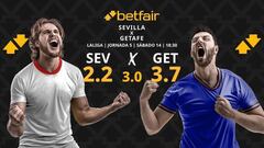 Sevilla FC vs. Getafe CF: horario, TV, pronósticos, estadísticas y clasificación