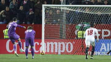 Cristiano igual&oacute; el r&eacute;cord de penaltis marcados por Hugo S&aacute;nchez con el 0-1 en el Pizju&aacute;n al superar a Sergio Rico.