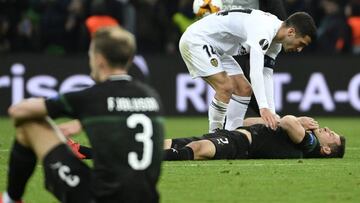 Guedes clasifica al Valencia con un gol sobre la bocina