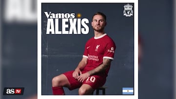 Liverpool presenta a Mac Allister, nuevo compañero de Luis Díaz