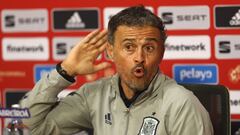 Luis Enrique ofreci&oacute; la conferencia previa al partido contra Alemania.