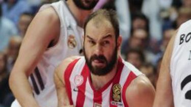 Spanoulis, contra el Madrid.