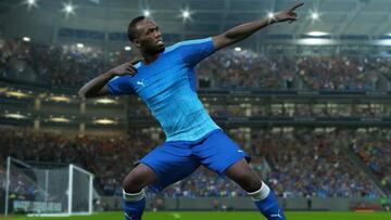 Usain Bolt se transforma en rostro de juego de fútbol