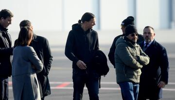 La llegada de Ibrahimovic a Milán en imágenes