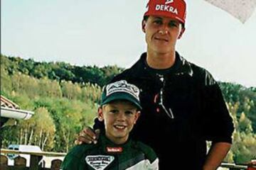 Michael Schumacher con Sebastian Vettel.