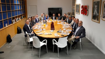 Los asistentes a la reunión de la Comisión Nacional del Deporte Inclusivo, ayer en AS.