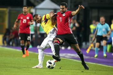 La Selección Colombia enfrentó a Egipto en el estadio Atleti Azurri d'Italia, cancha del Atalanta de Bérgamo, en partido preparatorio de cara al Mundial de Rusia 2018, en el que la 'tricolor' debutará el 19 de junio frente a Japón en Saransk.