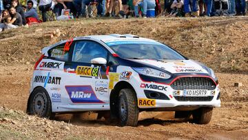 Nil Solans en el Rally de España.