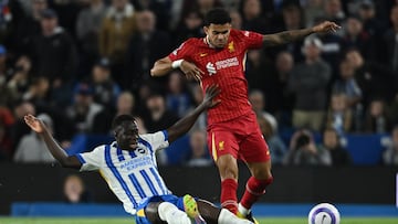 Brighton le remonta al Liverpool de Luis Díaz