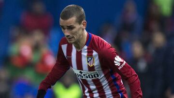 Antoine Griezmann con el Atlético.