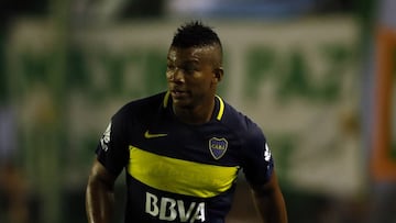 Buenos Aires 11 Marzo 2017
 Banfield vs Boca por la fecha 15 del Torneo de la Independencia del Futbol Argentino, en el Estadio Florencio Sola, Banfield.
   Frank Fabra de Boca Juniors
 Foto Ortiz Gustavo