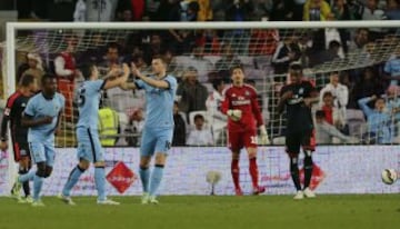 Manchester City se enfrentó a Hamburgo en el Al Ain, de los Emiratos Árabes Unidos.