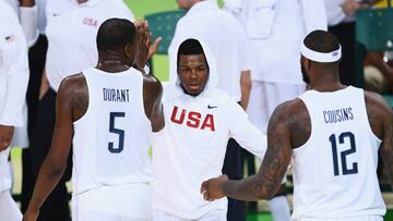 Kevin Durant, Kyle Lowry y Demarcus Cousins.