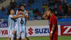 Argentina Sub20 goleó a Vietnam
