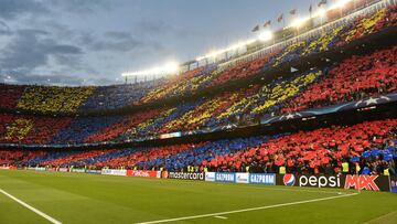 Y en el minuto 21, el Camp Nou se silenció