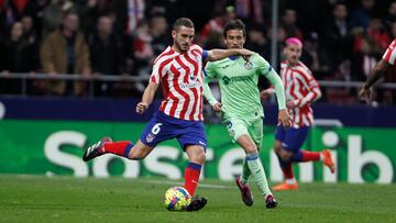 Koke Resurrección durante un partido del Atlético.