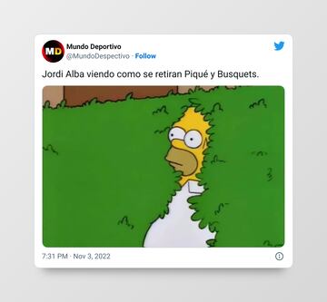 La retirada de Piqué provoca una lluvia de memes en redes