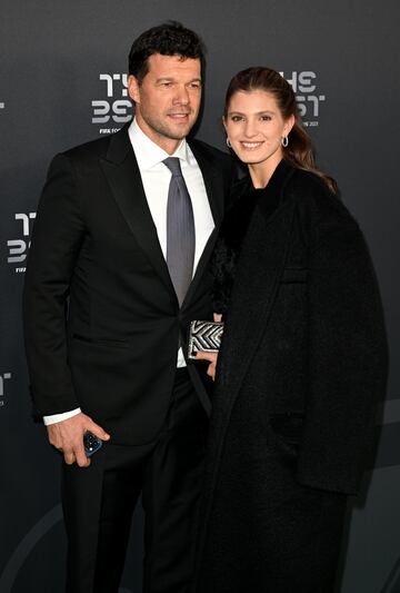 Michael Ballack y Sophia Schneiderhan, a su llegada a la ceremonia.