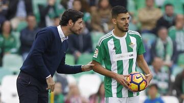 V&iacute;ctor S&aacute;nchez del Amo y Ceballos, durante un partido. 