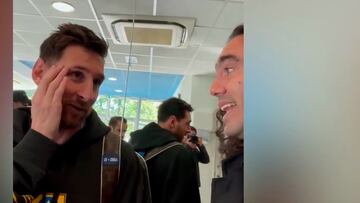 Messi le revela a Sorín en que lugar juega en fútbol 7